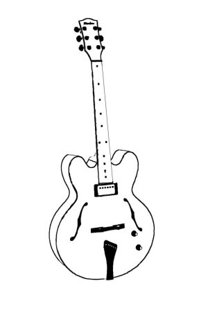 Fibertone carbon fiber archtop guitar